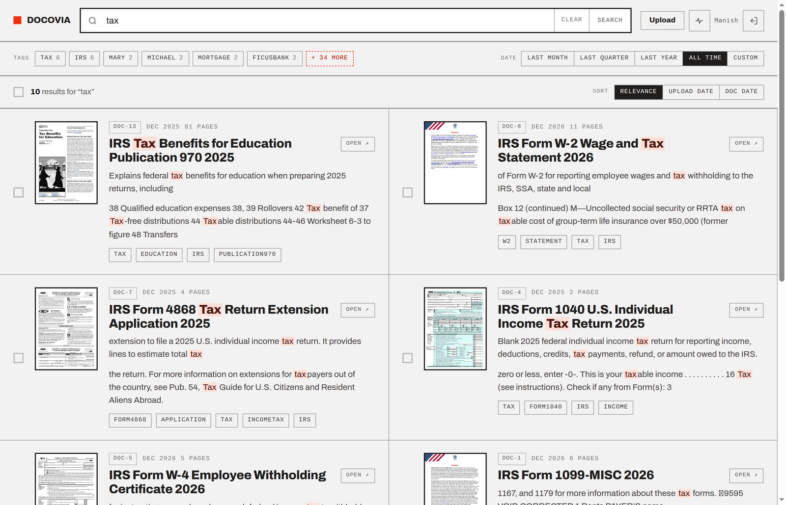 Docovia Search
